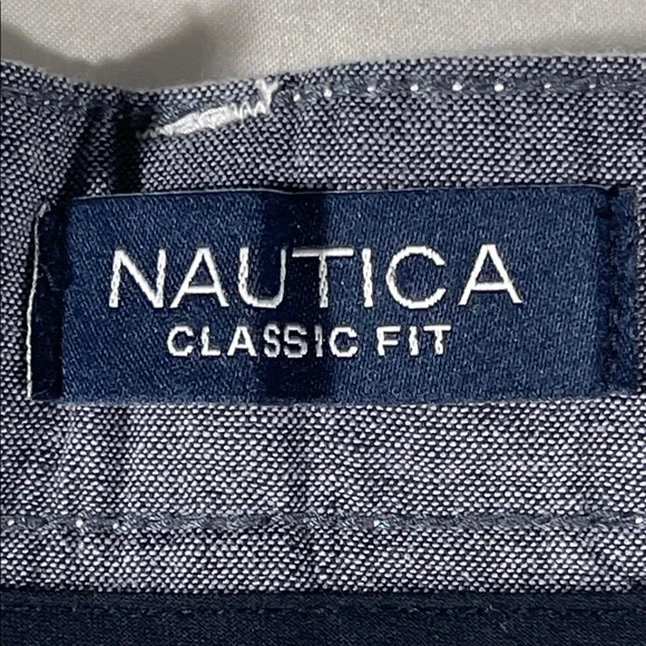 Nautica mens white NauticaFlex Classic flat front 6" chino shorts - size 36 - Picture 4 of 12